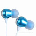 Stereo Metal Earphone with 110dB Sensitivity, CE and FCC, RoHS Certificates